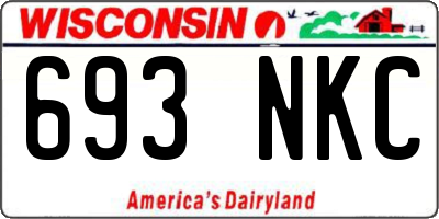 WI license plate 693NKC