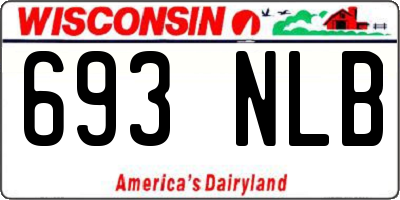 WI license plate 693NLB