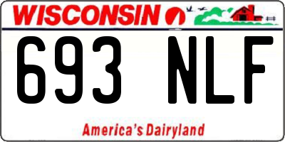 WI license plate 693NLF