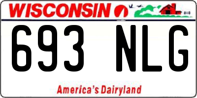 WI license plate 693NLG