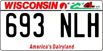 WI license plate 693NLH