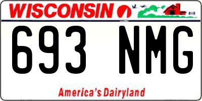 WI license plate 693NMG