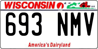 WI license plate 693NMV