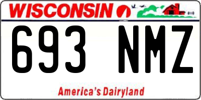 WI license plate 693NMZ