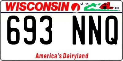 WI license plate 693NNQ