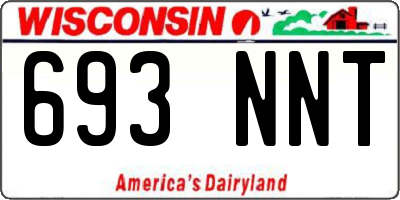 WI license plate 693NNT