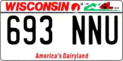 WI license plate 693NNU