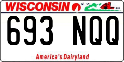 WI license plate 693NQQ