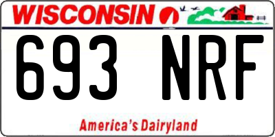 WI license plate 693NRF