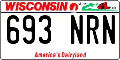 WI license plate 693NRN