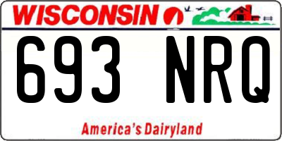 WI license plate 693NRQ