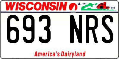 WI license plate 693NRS