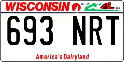 WI license plate 693NRT