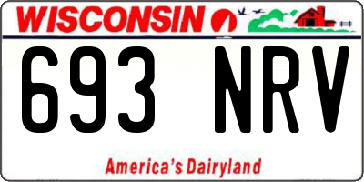 WI license plate 693NRV