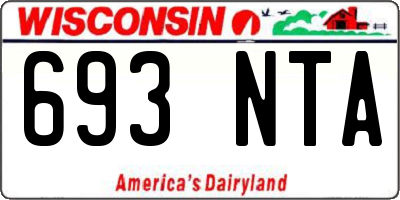 WI license plate 693NTA