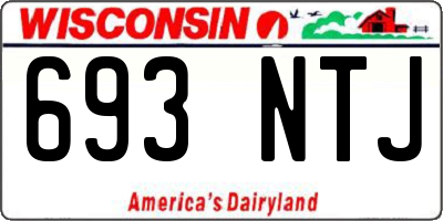 WI license plate 693NTJ