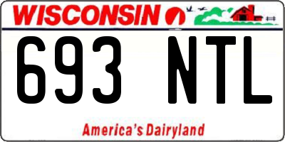 WI license plate 693NTL