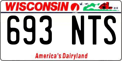 WI license plate 693NTS