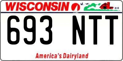 WI license plate 693NTT