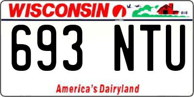 WI license plate 693NTU