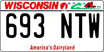 WI license plate 693NTW