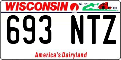 WI license plate 693NTZ