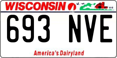 WI license plate 693NVE