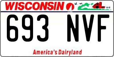 WI license plate 693NVF