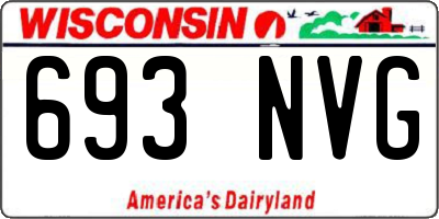 WI license plate 693NVG