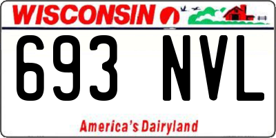 WI license plate 693NVL