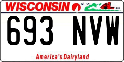 WI license plate 693NVW