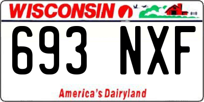 WI license plate 693NXF