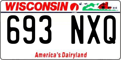 WI license plate 693NXQ