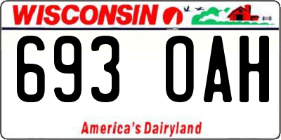 WI license plate 693OAH