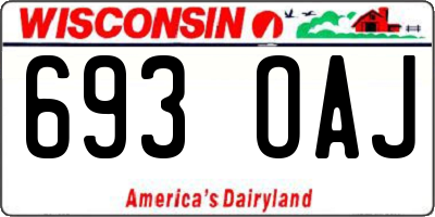 WI license plate 693OAJ