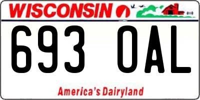 WI license plate 693OAL