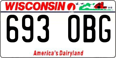 WI license plate 693OBG