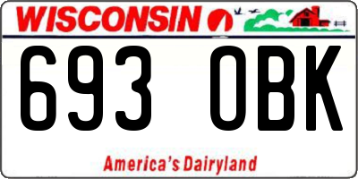 WI license plate 693OBK
