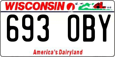 WI license plate 693OBY