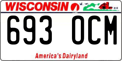 WI license plate 693OCM
