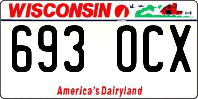 WI license plate 693OCX