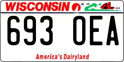 WI license plate 693OEA