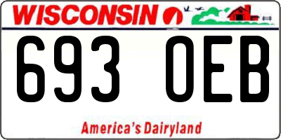 WI license plate 693OEB