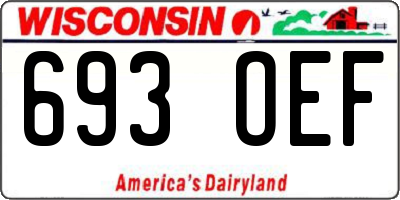 WI license plate 693OEF