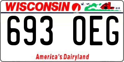 WI license plate 693OEG