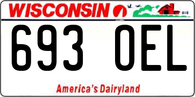 WI license plate 693OEL