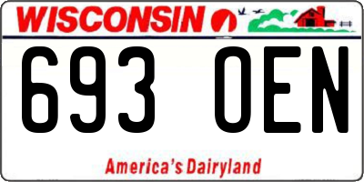 WI license plate 693OEN