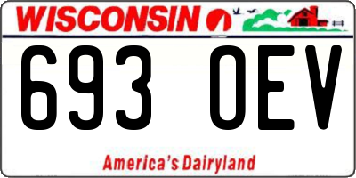 WI license plate 693OEV