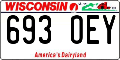 WI license plate 693OEY