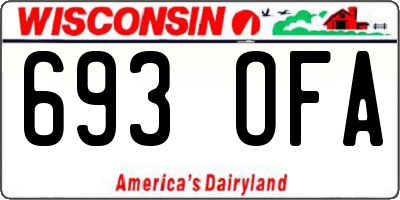 WI license plate 693OFA